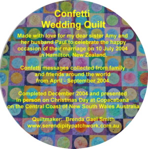 Confetti Wedding Label