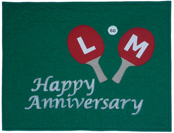 LM 60th Wedding Anniversary Quilt I don't have an extensive garden and I