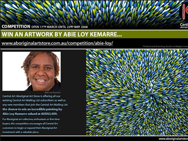 Win an Abie Loy Kemarre Painting