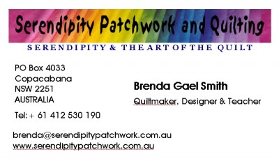 Serendipity Patchwork & Quilting Business Card