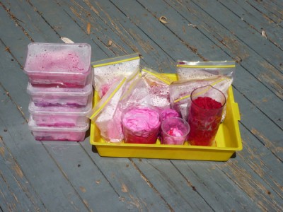 Pink Hand Dyes Batching