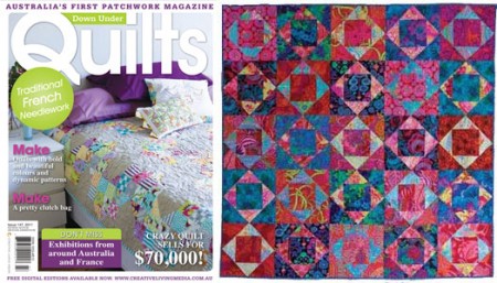 Kaffe Squared by Brenda Gael Smith in Down Under Quilts 147 (May 2011)