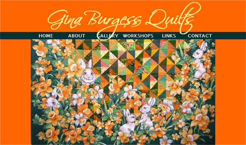 Gina Burgess Quilts Website