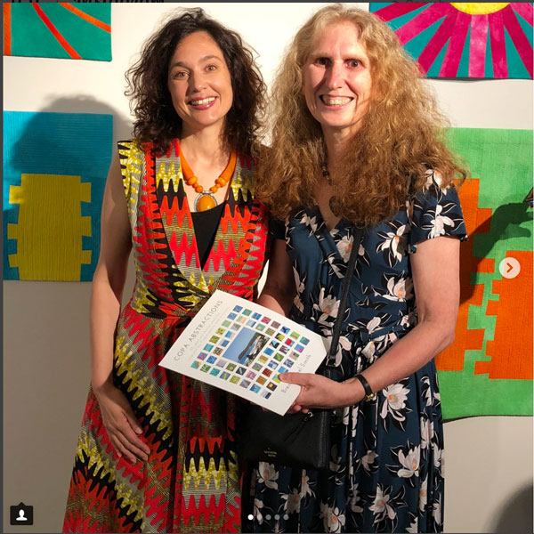Rachaeldaisy and Brenda Gael Smith at the Natural Abstractions Opening