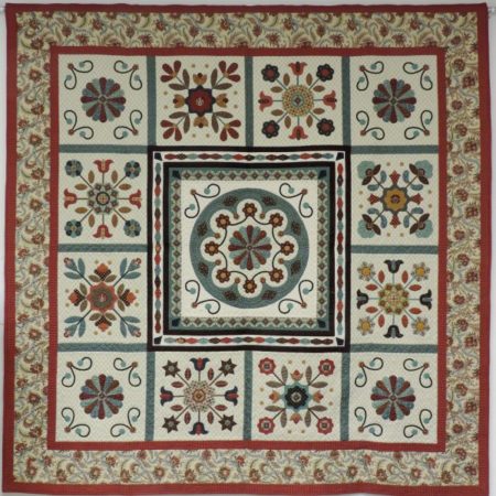 Longbourne - original quilt design by Katrina Hadjimichael
