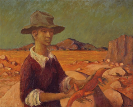 Boy with a Lizard by Russell Drysdale
