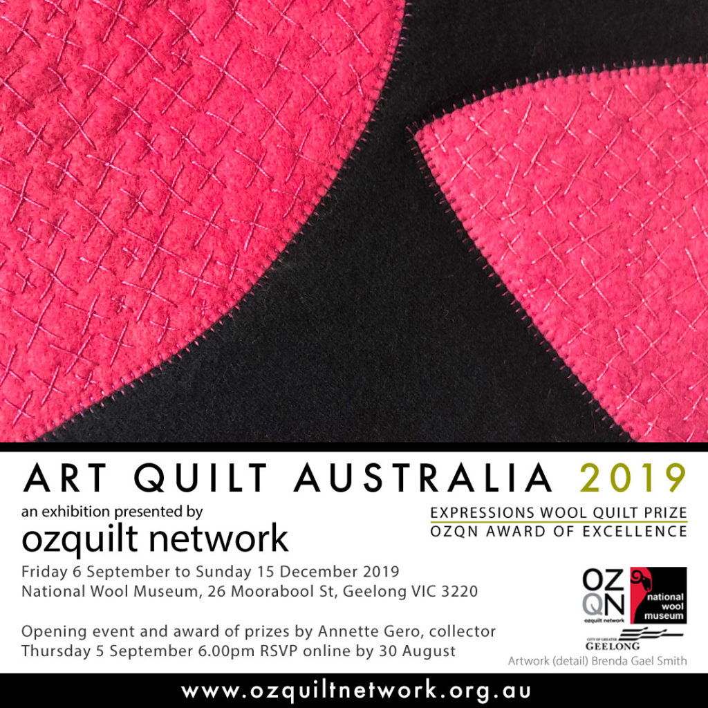 Integrifolia #5: Propagation by Brenda Gael Smith in Art Quilt Australia 2019
