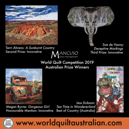 Australian prize winners at the World Quilt Competition 2019