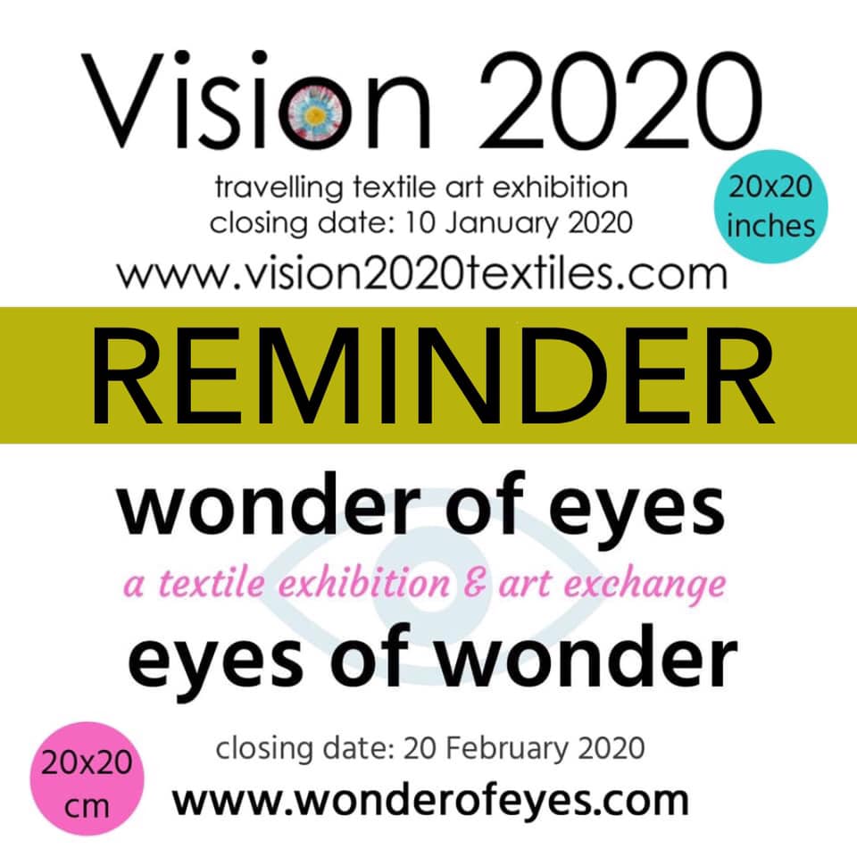 Reminder: Vision 2020 and Wonder of Eyes call for entries
