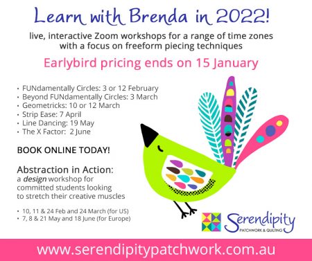 Promotional graphic with bird image for earlybird discount for workshops with Brenda Gael Smith
