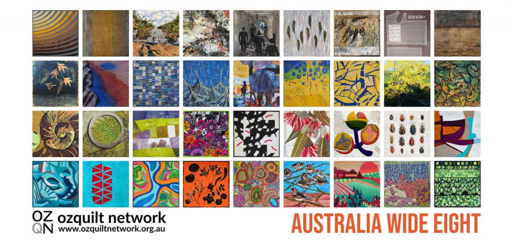 Australia Wide Eight - 36 textile art works each 40x40cm