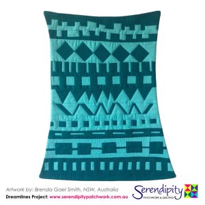 10 dreamlines in teal and turquoise